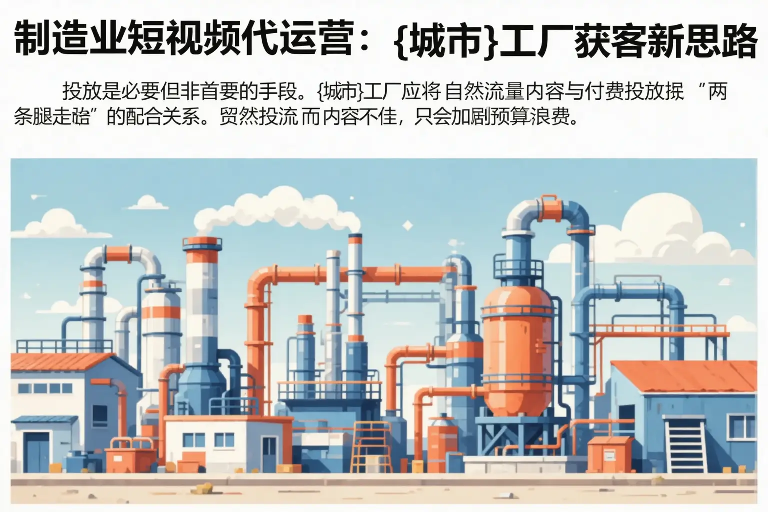 制造业短视频代运营:怀远工厂获客新思路
